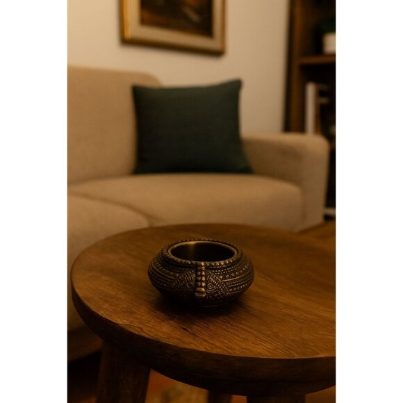 Antique African Omani Bronze Anklet Ashtray Decorative Dish - Picture 1 of 11